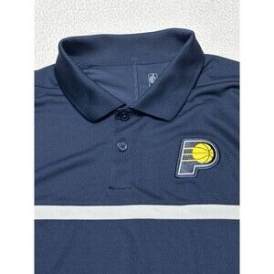 Indiana Pacers Nike Polo Golf Shirt Mens Small Navy Blue Dri Fit NBA Basketball